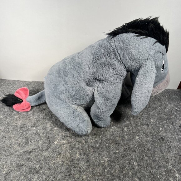 15" Disney Store Plush Grey Eeyore Detachable Tail Winnie The Pooh Friend Toy - Picture 2 of 11